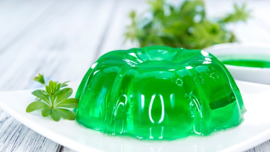 sweet woodruff jello, jelly, Wackelpudding