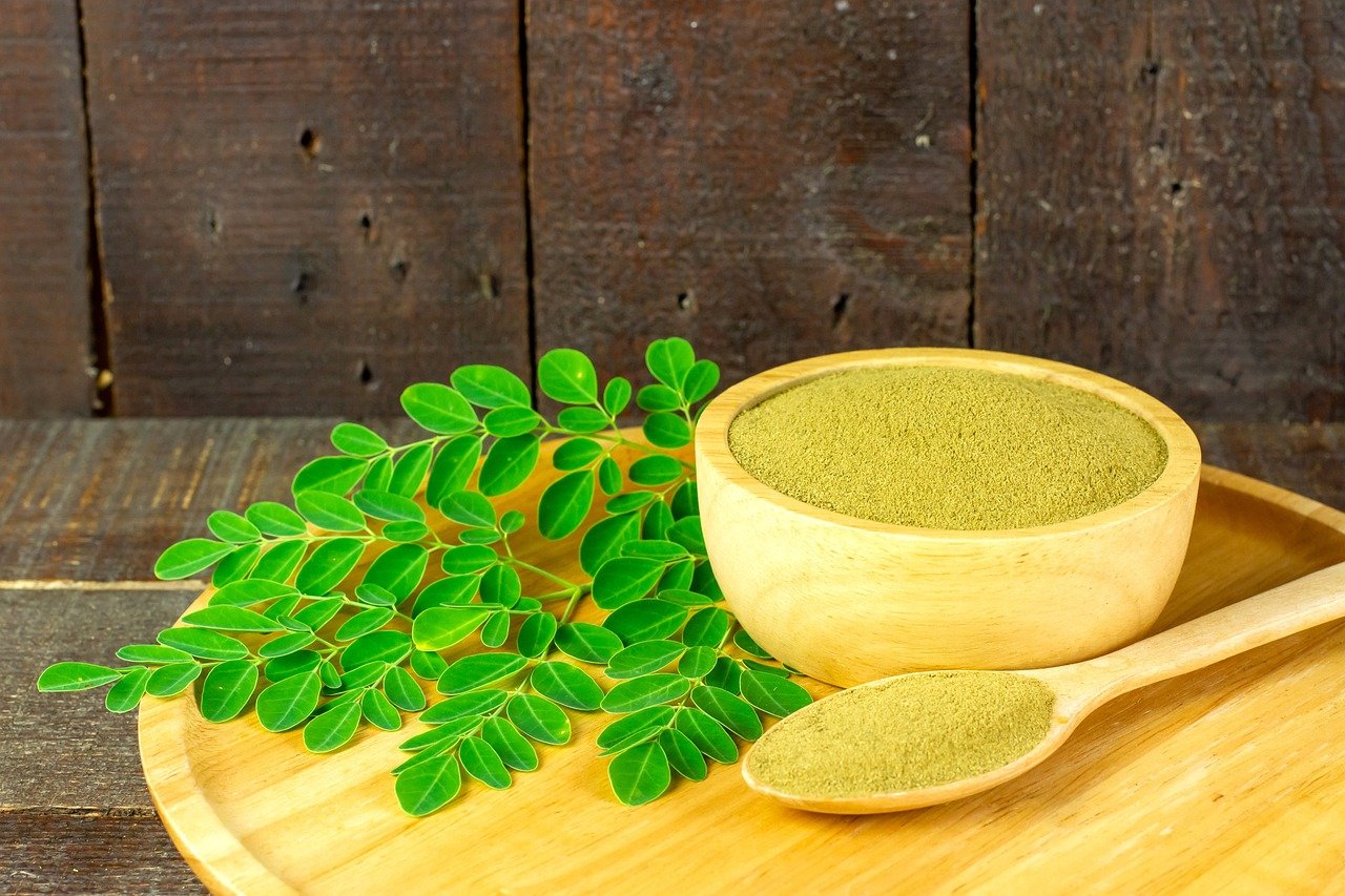 Moringa powder from Moringa leaves is a healthy supplement for a super boost.