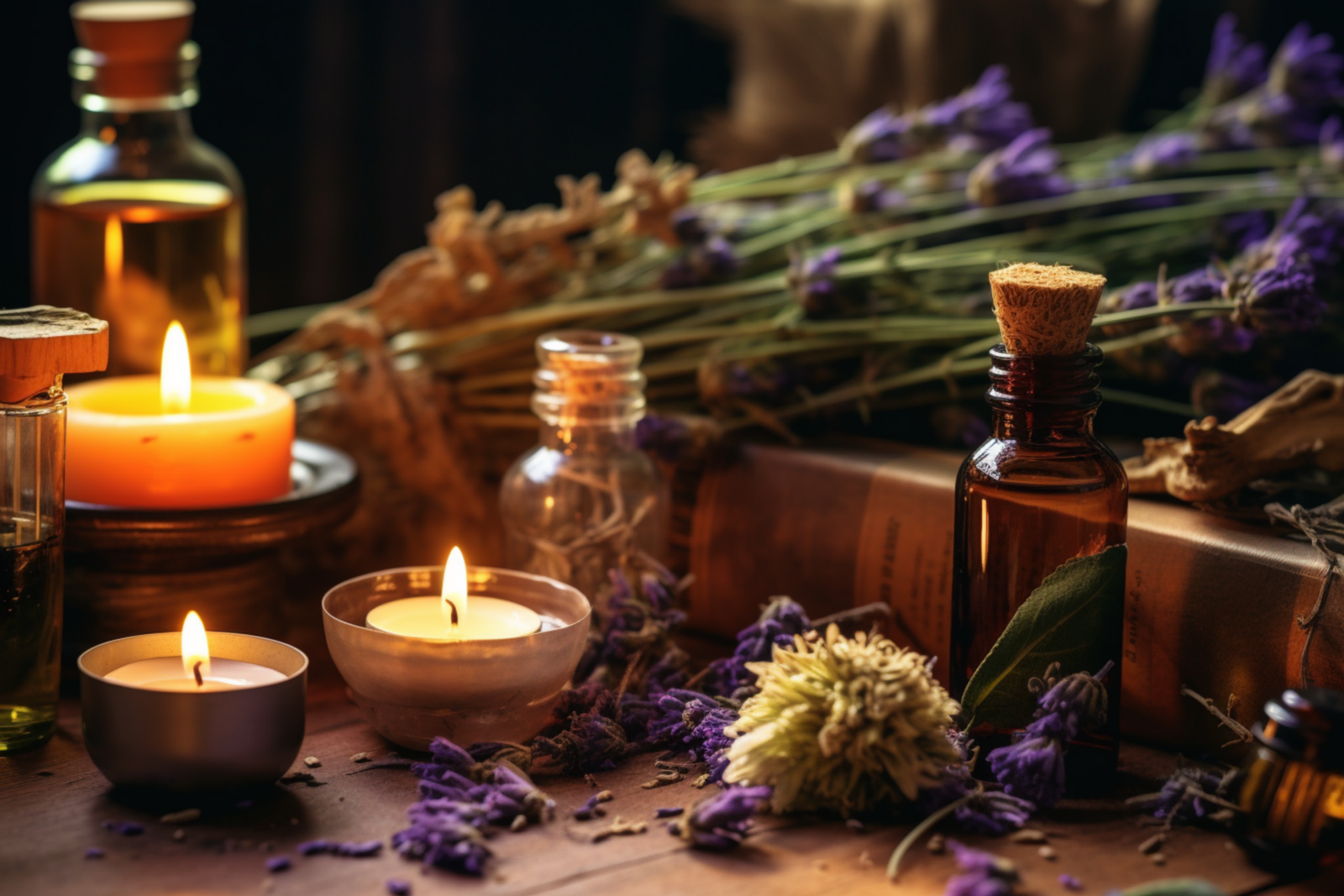 Aromatherapy for relaxation.