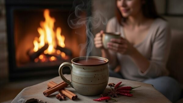 Chocolate with spices, warming and sensual