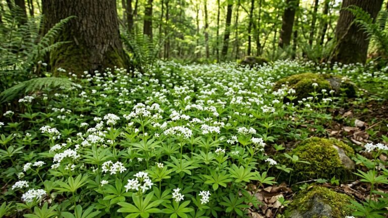 Sweet Woodruff in forest